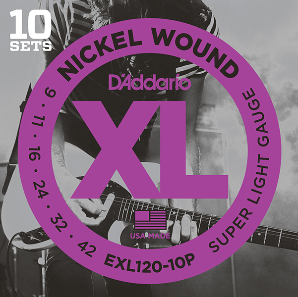 Детальная картинка товара D'Addario EXL120-10P Nickel Wound в магазине Музыкальная Тема