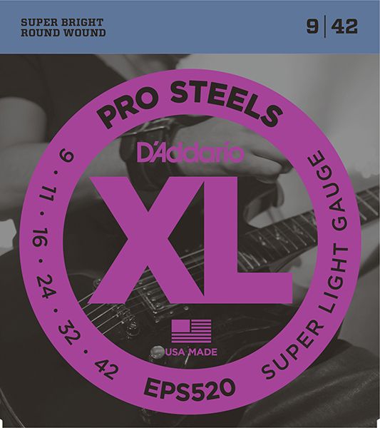 Детальная картинка товара D'Addario EPS520 XL PRO STEEL в магазине Музыкальная Тема