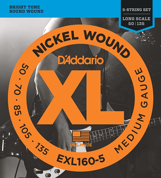 D'Addario EXL160-5 XL NICKEL WOUND