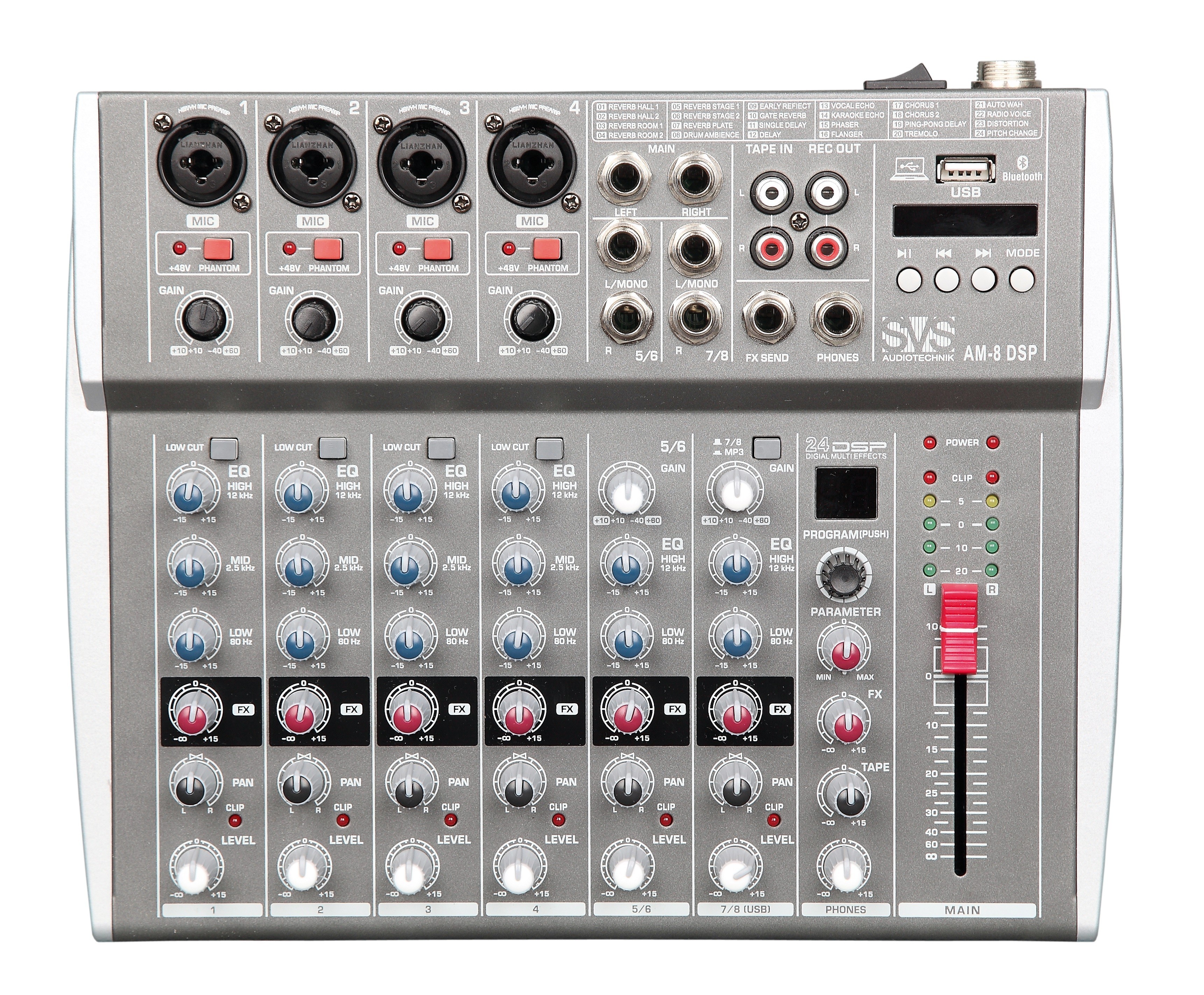 SVS Audiotechnik mixers AM-8 DSP