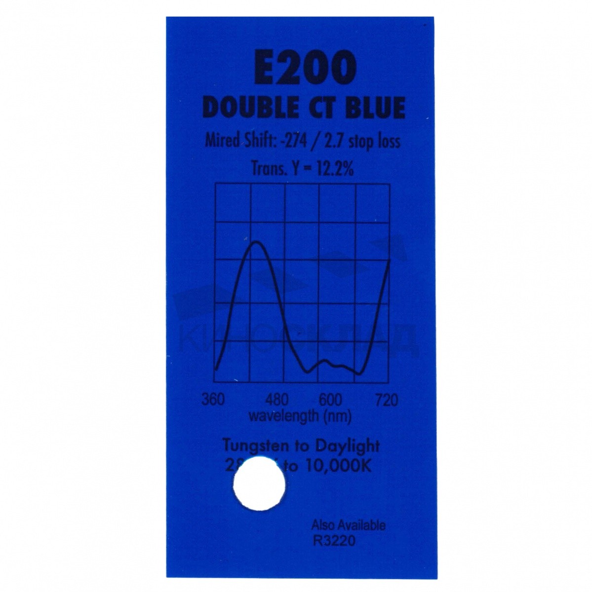 Детальная картинка товара LEE Filters # 200 Double C.T. Blue в магазине Музыкальная Тема