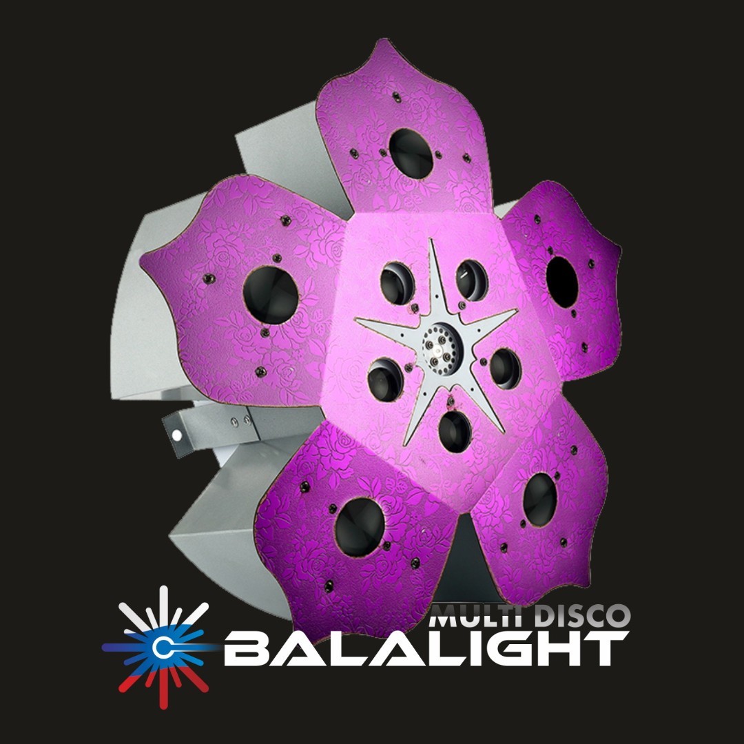 BALALIGHT LED+LASER BIG FLOWER crimson
