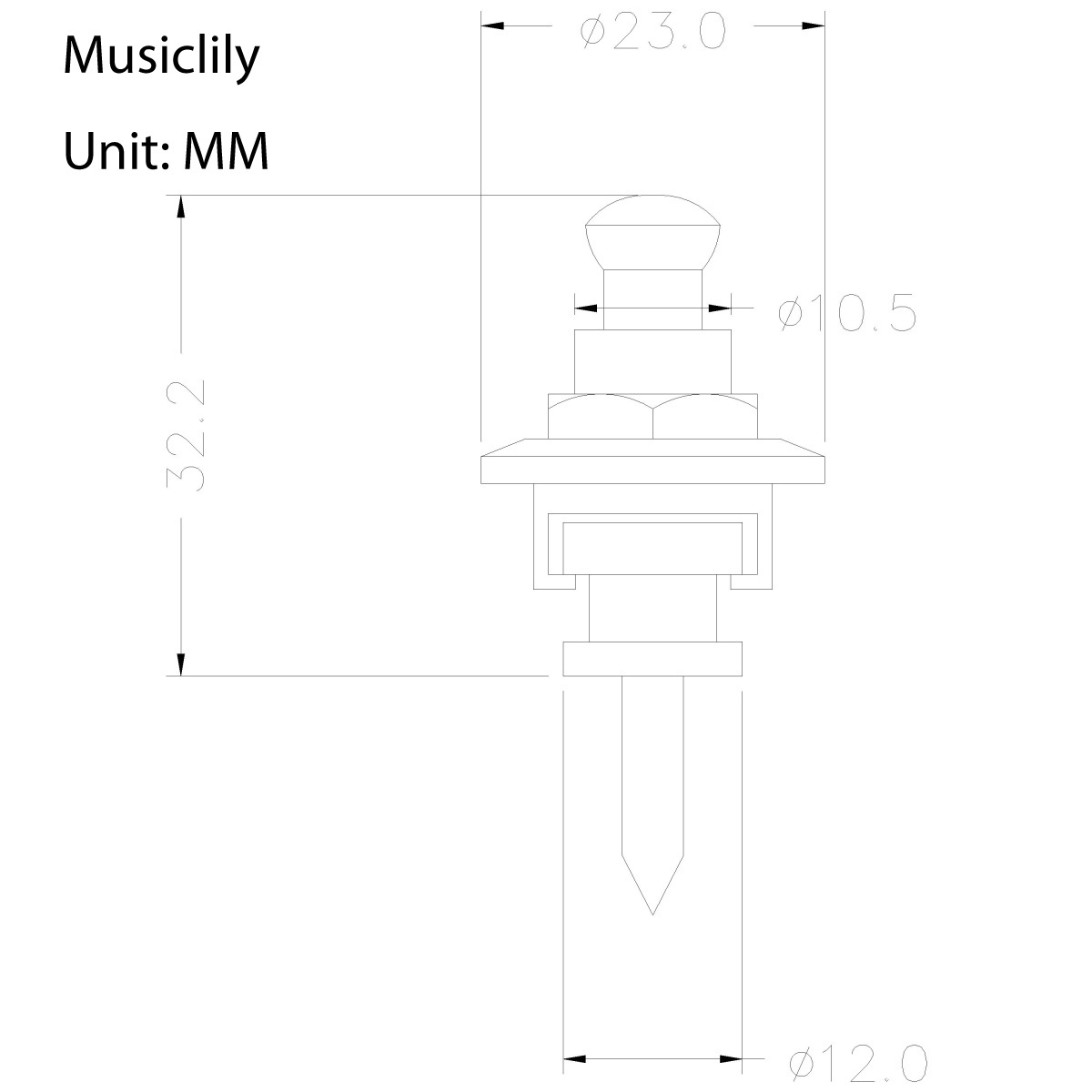 Детальная картинка товара Musiclily M183-2 в магазине Музыкальная Тема
