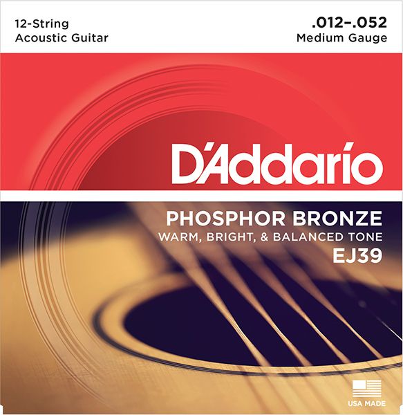Детальная картинка товара D'Addario EJ39 Phosphor Bronze в магазине Музыкальная Тема