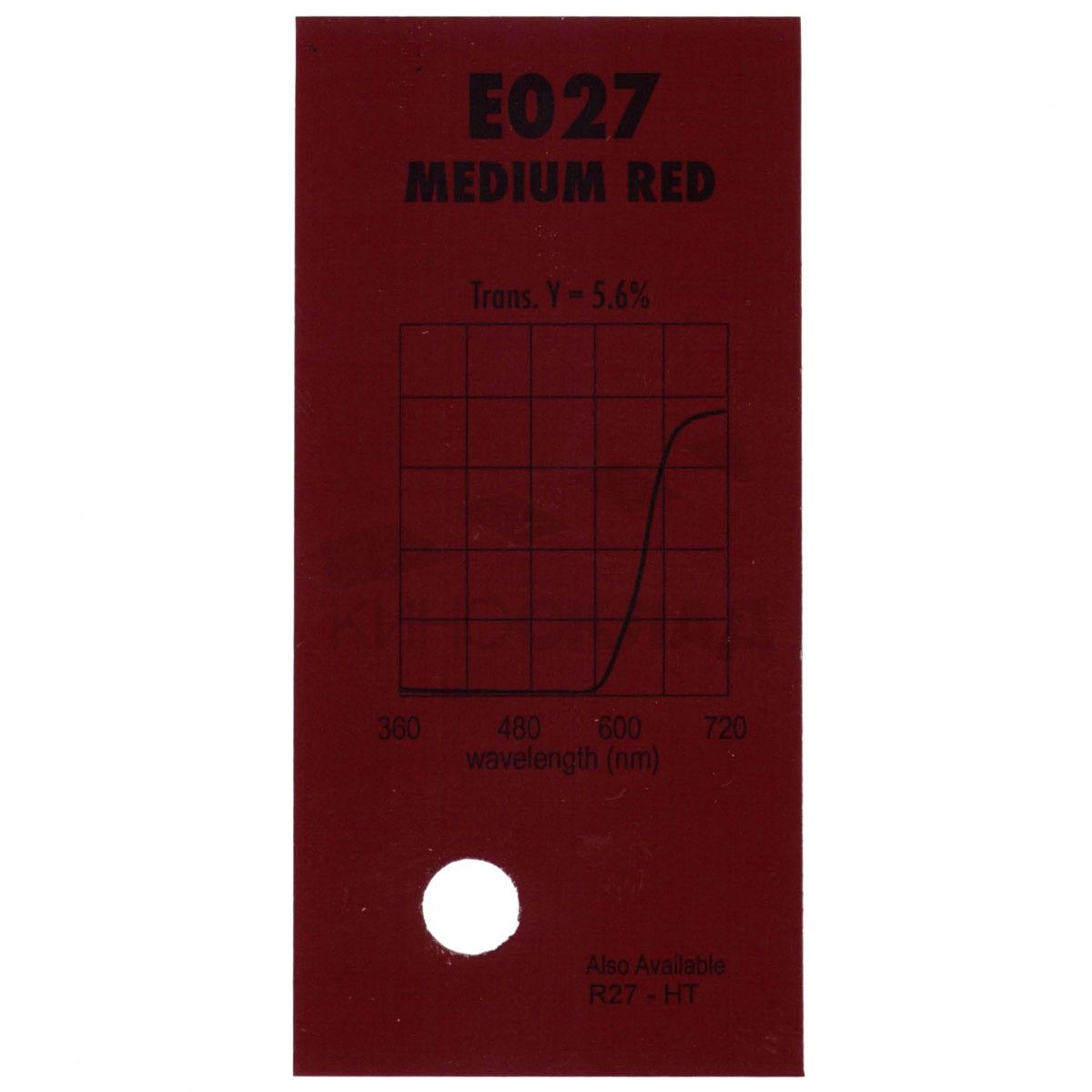 Детальная картинка товара LEE Filters # 027 Medium Red в магазине Музыкальная Тема