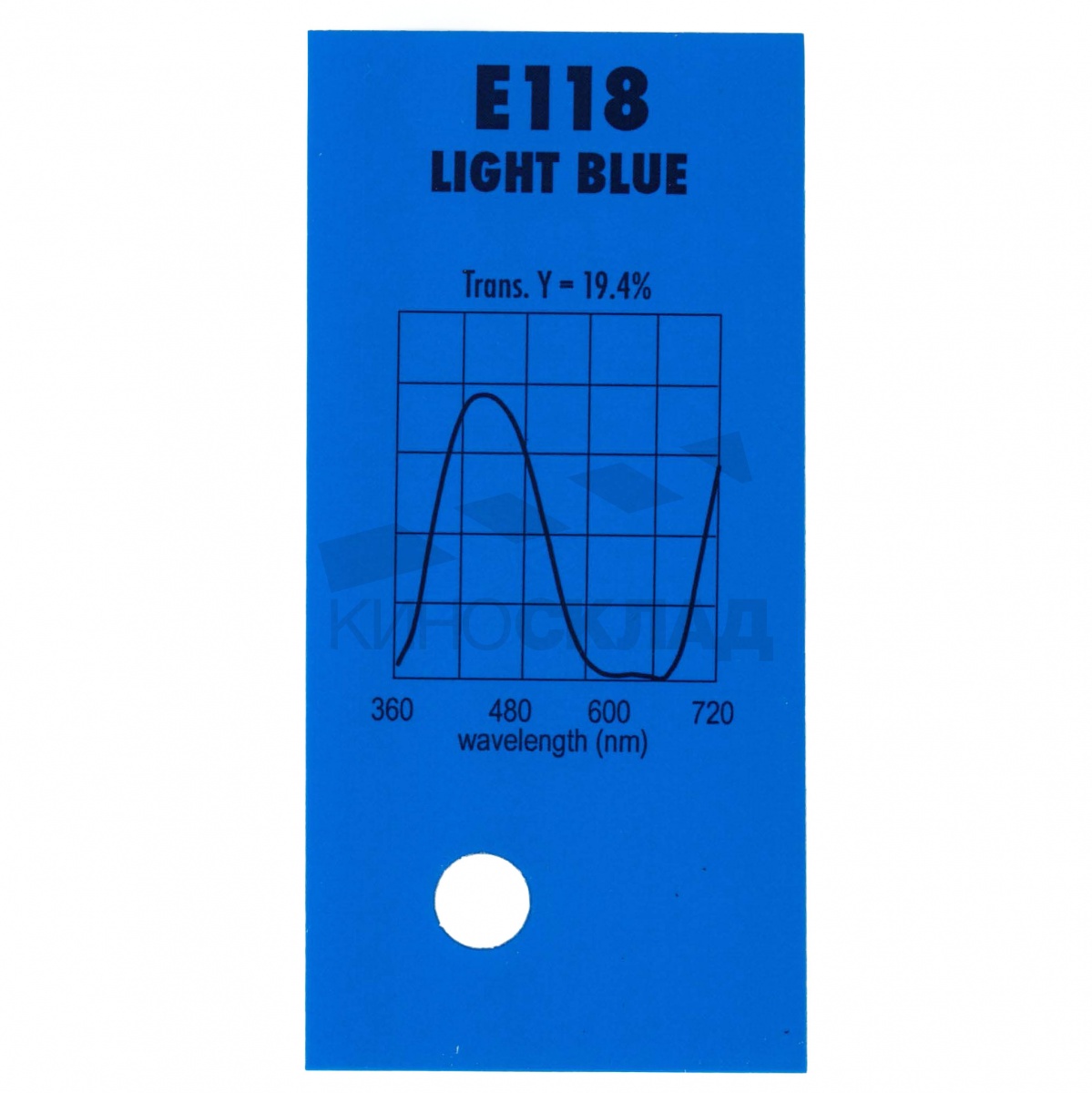Детальная картинка товара LEE Filters # 118 Light Blue в магазине Музыкальная Тема