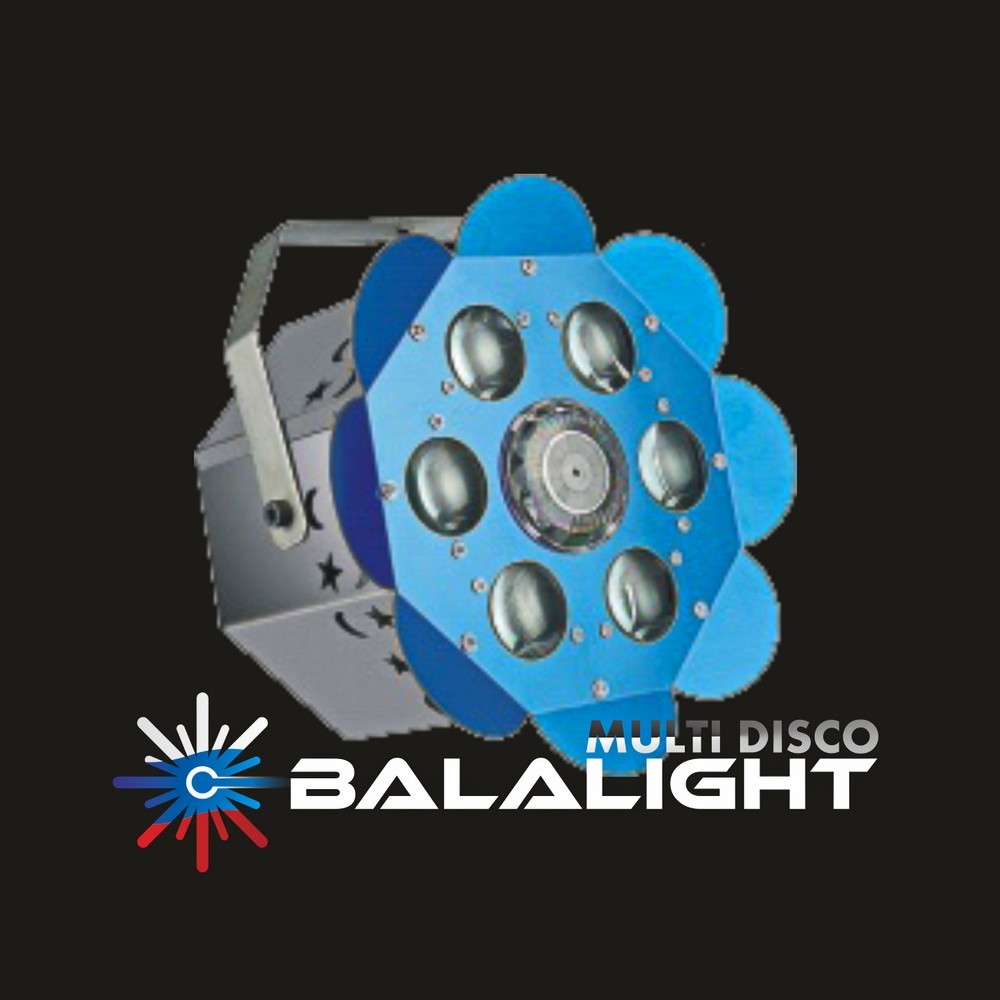 BALALIGHT LED+LASER BIG FLOWER blue