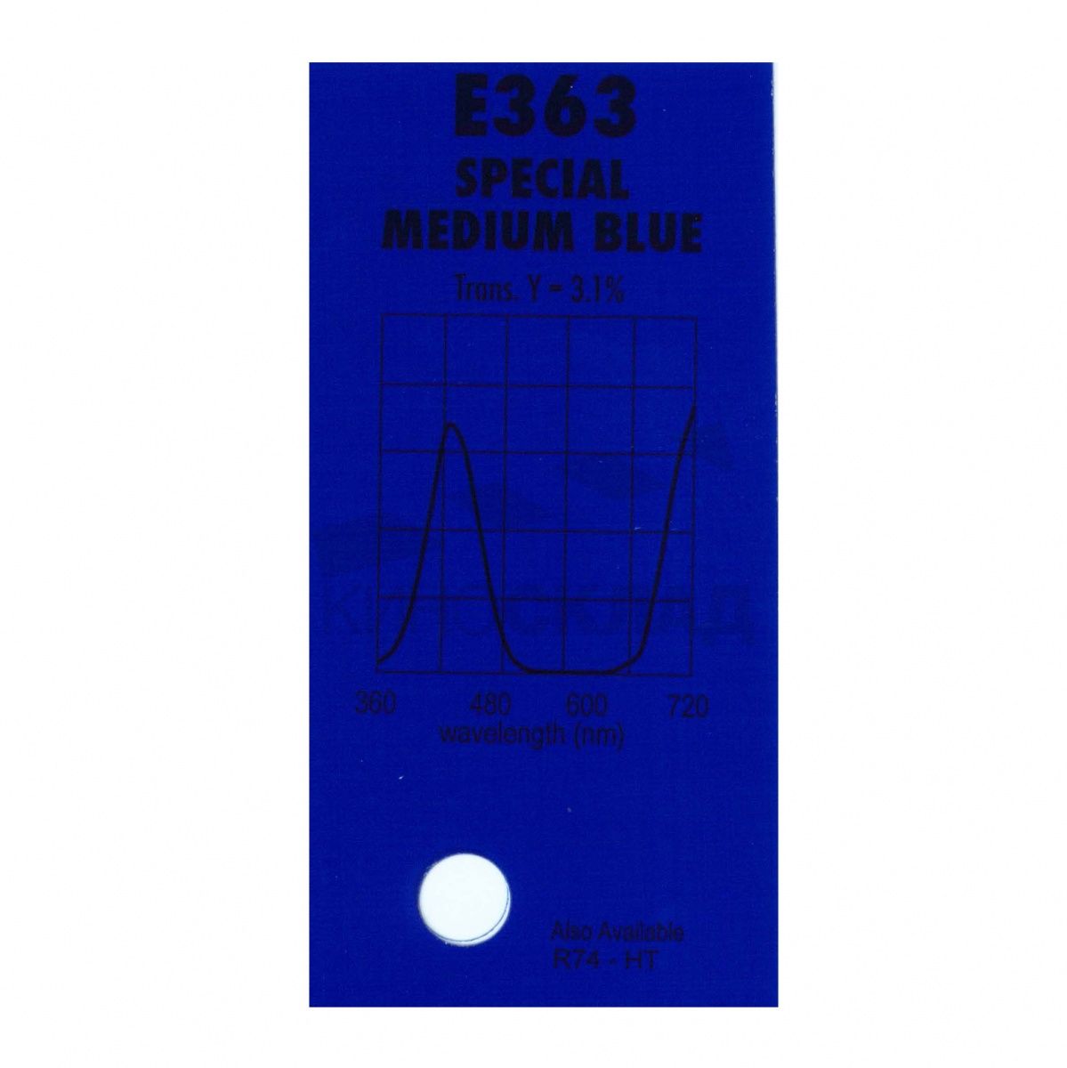 Детальная картинка товара LEE Filters # 363 Special Medium Blue в магазине Музыкальная Тема