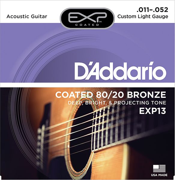 Детальная картинка товара D'Addario EXP13 COATED 80/20 в магазине Музыкальная Тема
