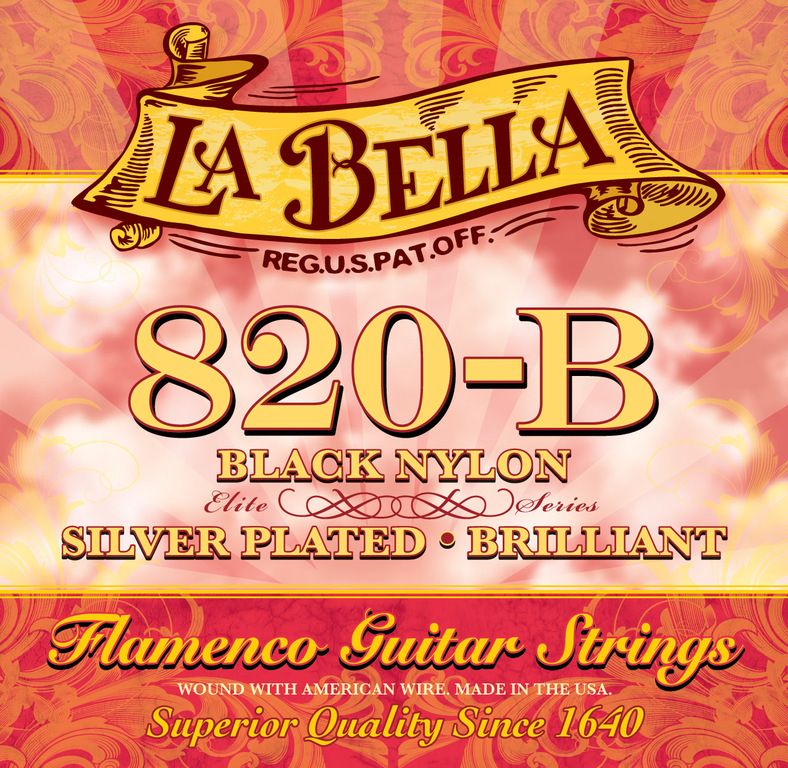 Детальная картинка товара La Bella 820B Flamenco Black в магазине Музыкальная Тема