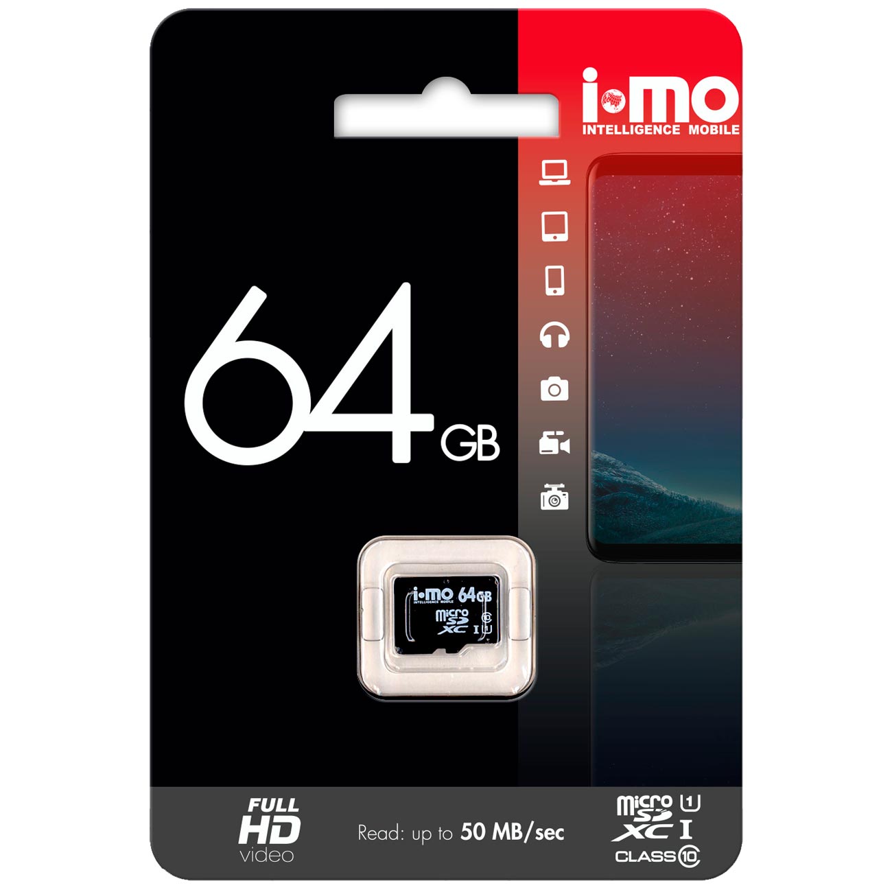 Детальная картинка товара IMO microSDXC 64GB в магазине Музыкальная Тема