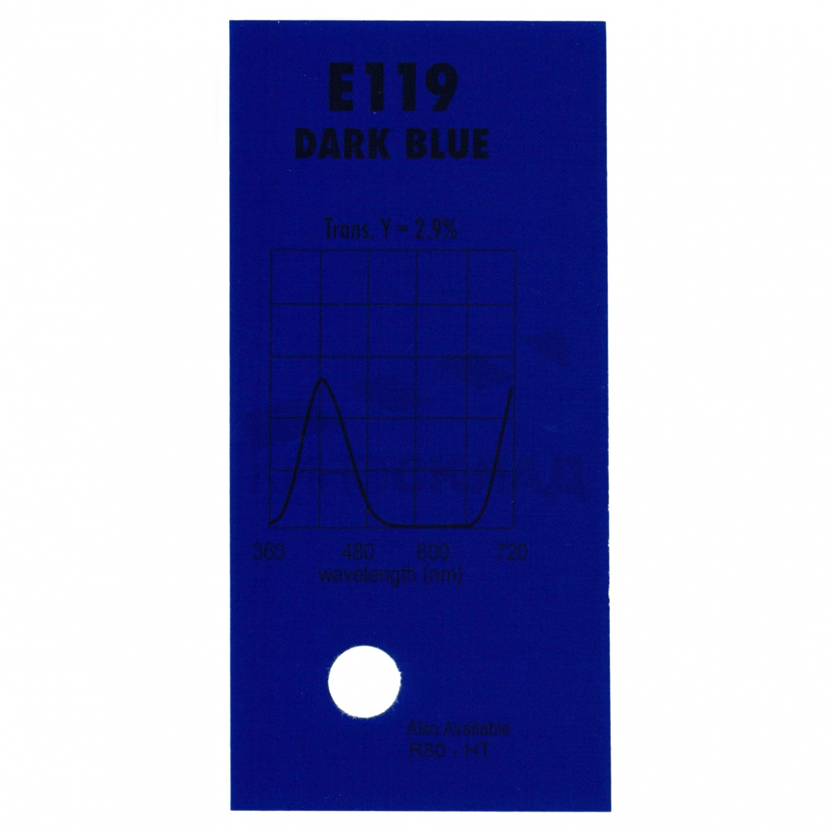 Детальная картинка товара LEE Filters # 119 Dark Blue в магазине Музыкальная Тема