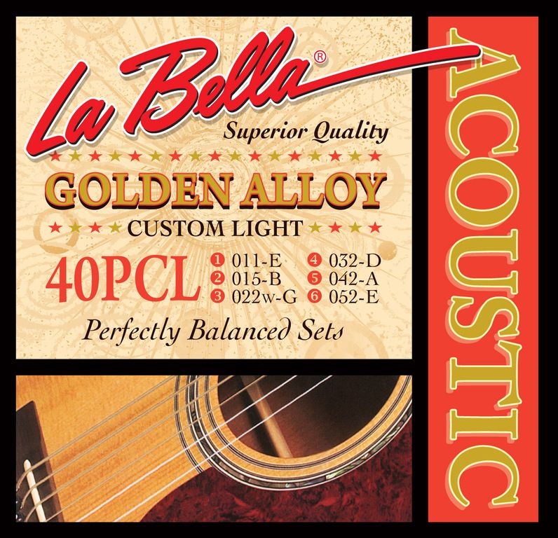 Детальная картинка товара La Bella 40PCL Custom Light в магазине Музыкальная Тема