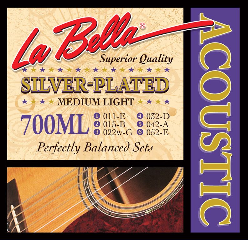 Детальная картинка товара La Bella 700ML Medium Light в магазине Музыкальная Тема